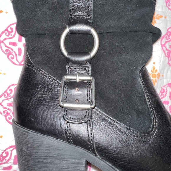 Lucky Brand leather & sude belted boots 8.5​ - Picture 13 of 14